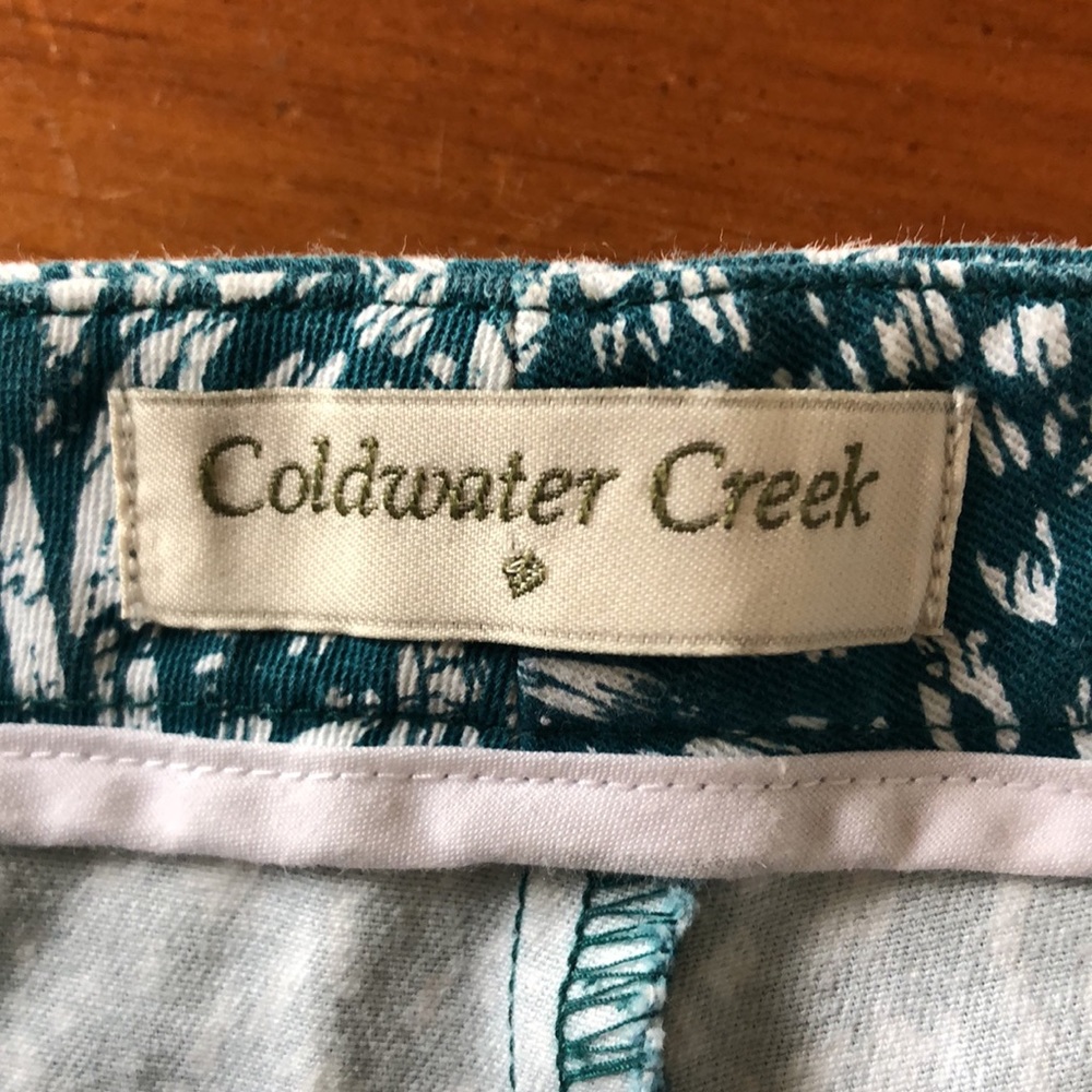 Coldwater Creek Cropped Pants Capris SZ 8 - Picture 7 of 8